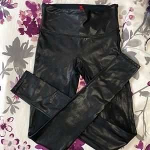 Spanx faux leather Leggings